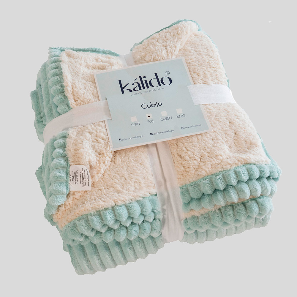 COBIJA ARTICO SHERPA-MENTA