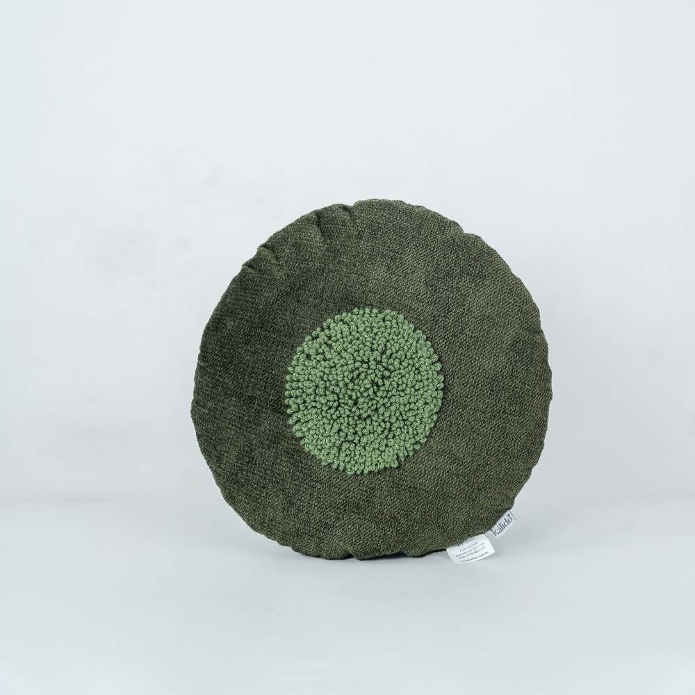 COJIN ESSENTIALS BOTON VERDE OLIVA