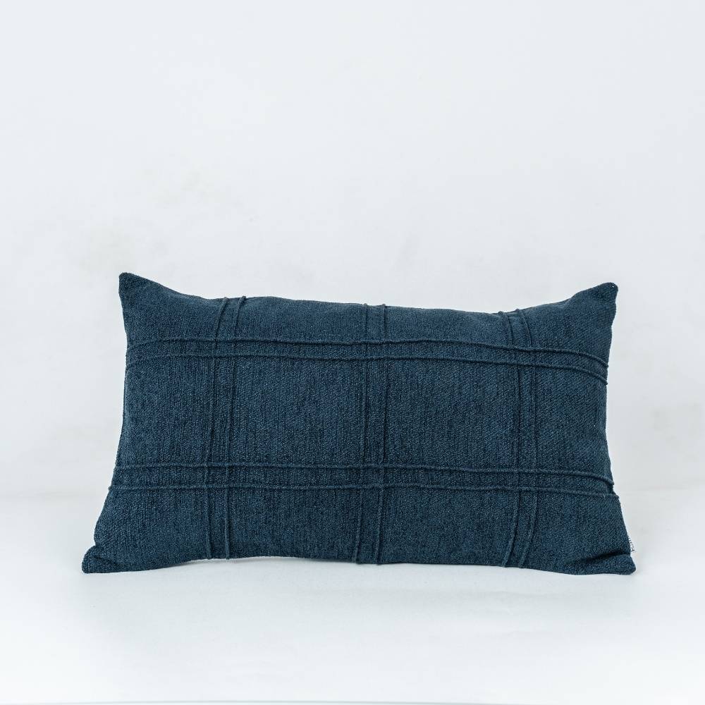 COJIN ESSENTIALS LINEAS BACATA AZUL