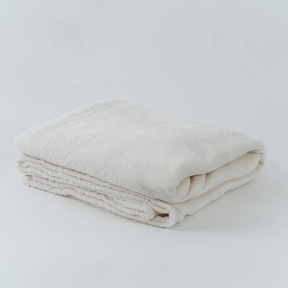 COBIJA ESSENTIALS POLÍGONO FAX BEIGE