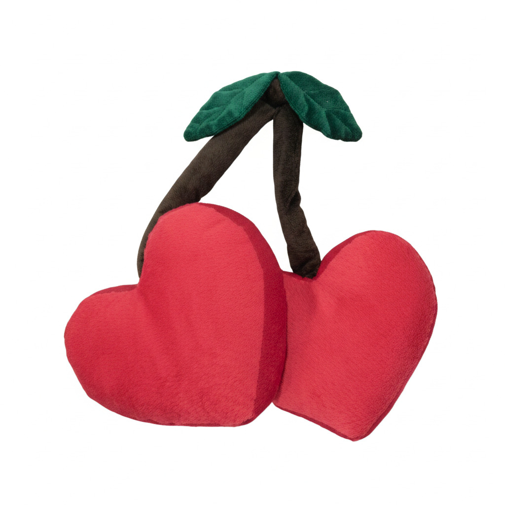 COJIN HUGS KISSES CORAZONES CEREZA