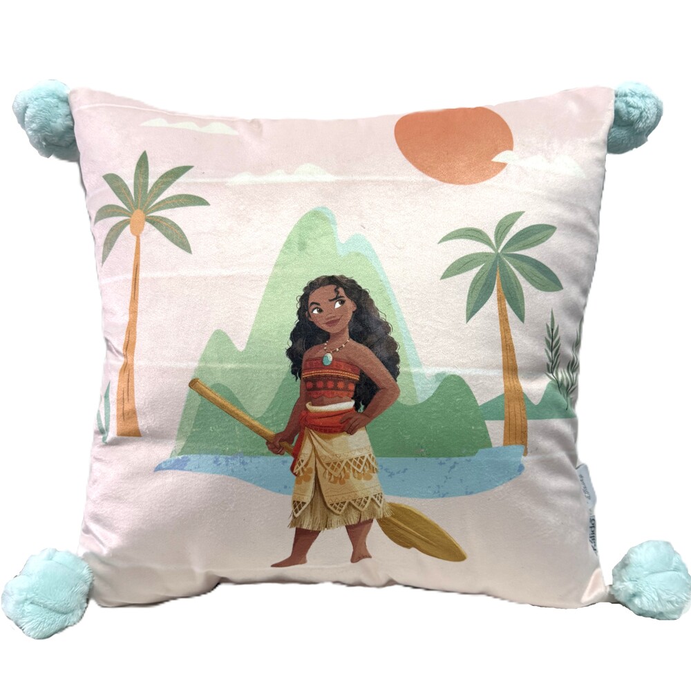COJIN MOANA CON POMPONES