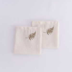 Set x2 servilletas Alma Olive Green