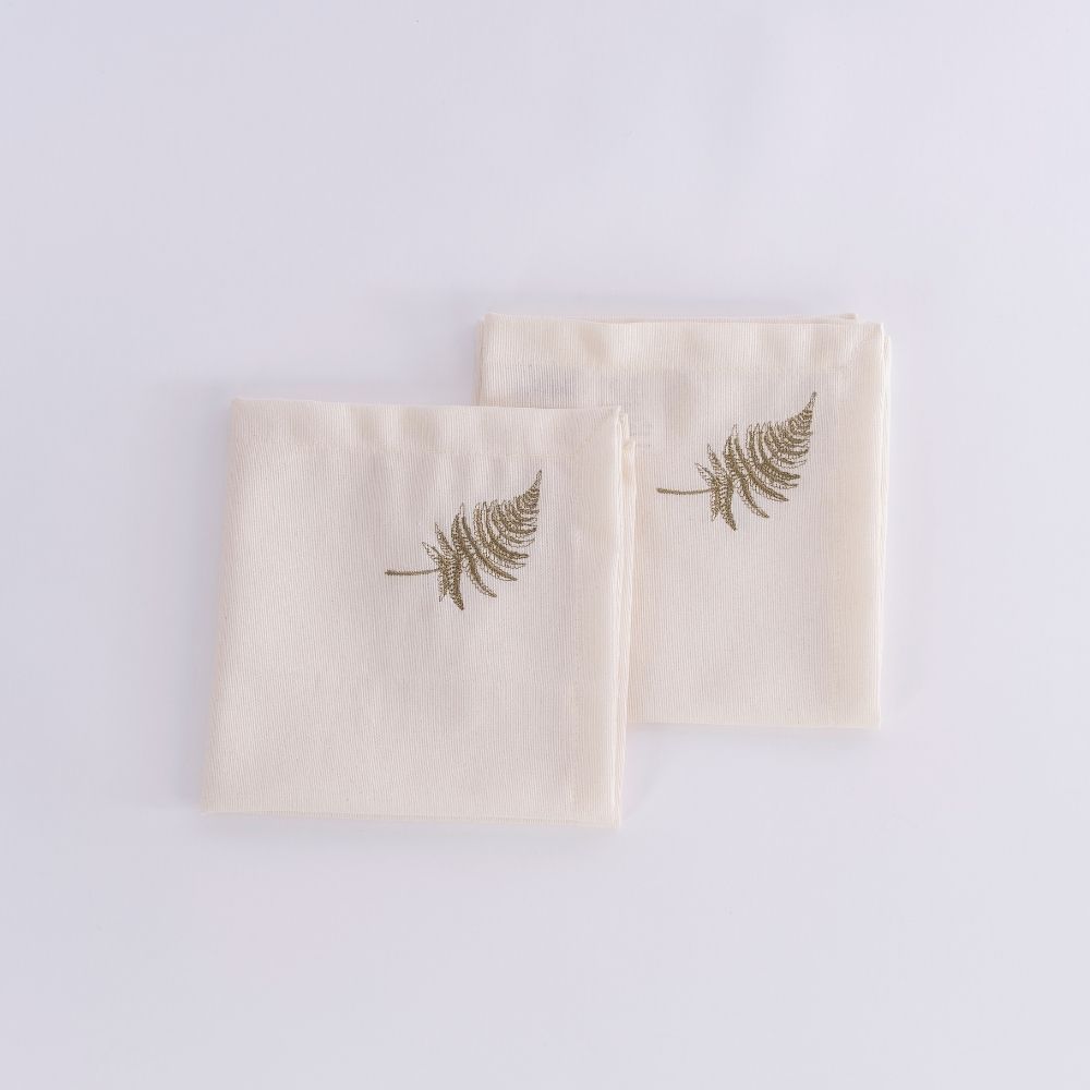 Set x2 servilletas Alma Olive Green
