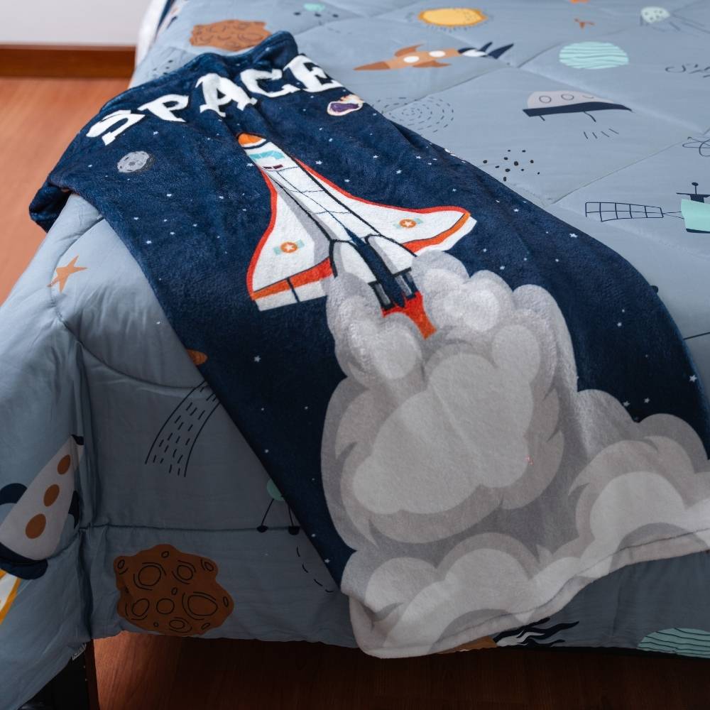 COBIJA GALAXY SPACE AZUL