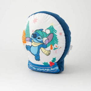 Cojin Merry Everything stitch esfera nieve forma