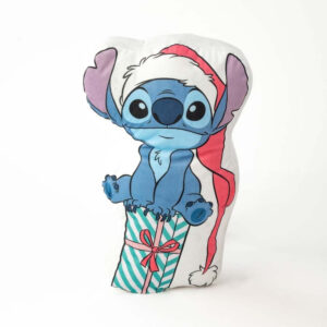 Cojin Merry Everything stitch navideño forma