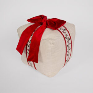Cojin forma holly christmas regalo cinta