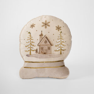Cojin winter glow esfera de nieve