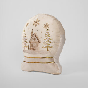 Cojin winter glow esfera de nieve