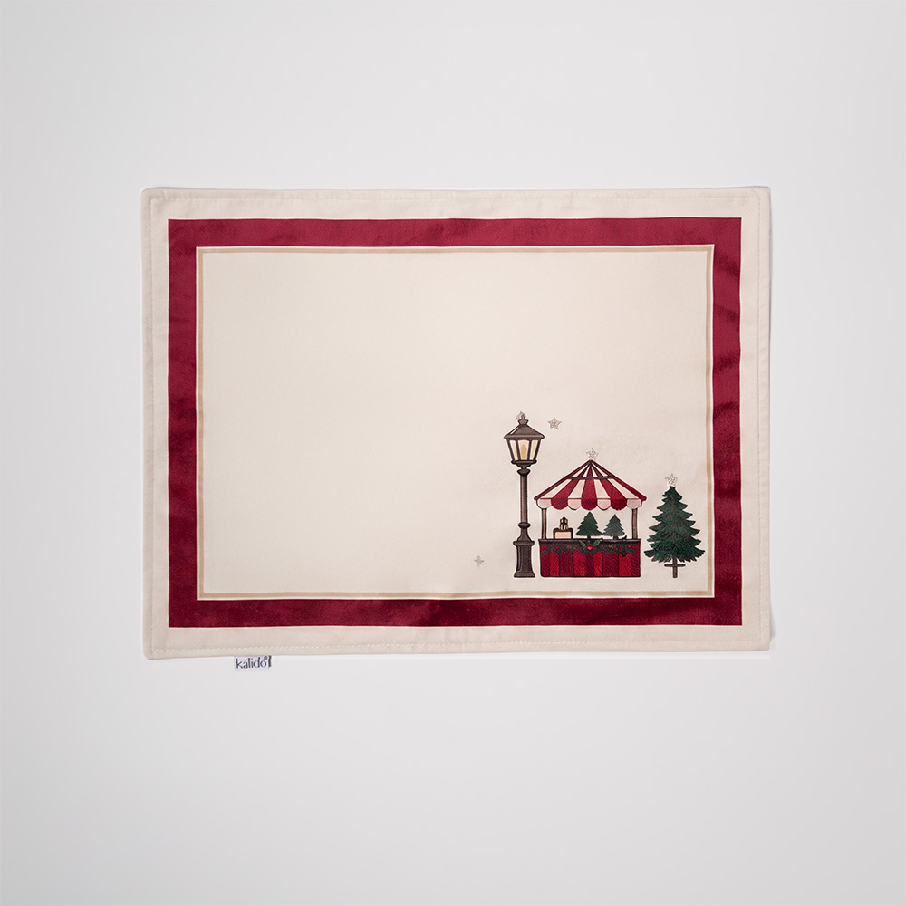 Set x4 individuales christmas market