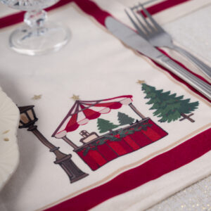 Set x4 individuales christmas market
